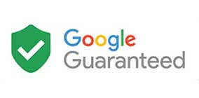 A green shield with a white checkmark next to the words "Google Guaranteed" in a combination of blue, red, yellow, and green text.